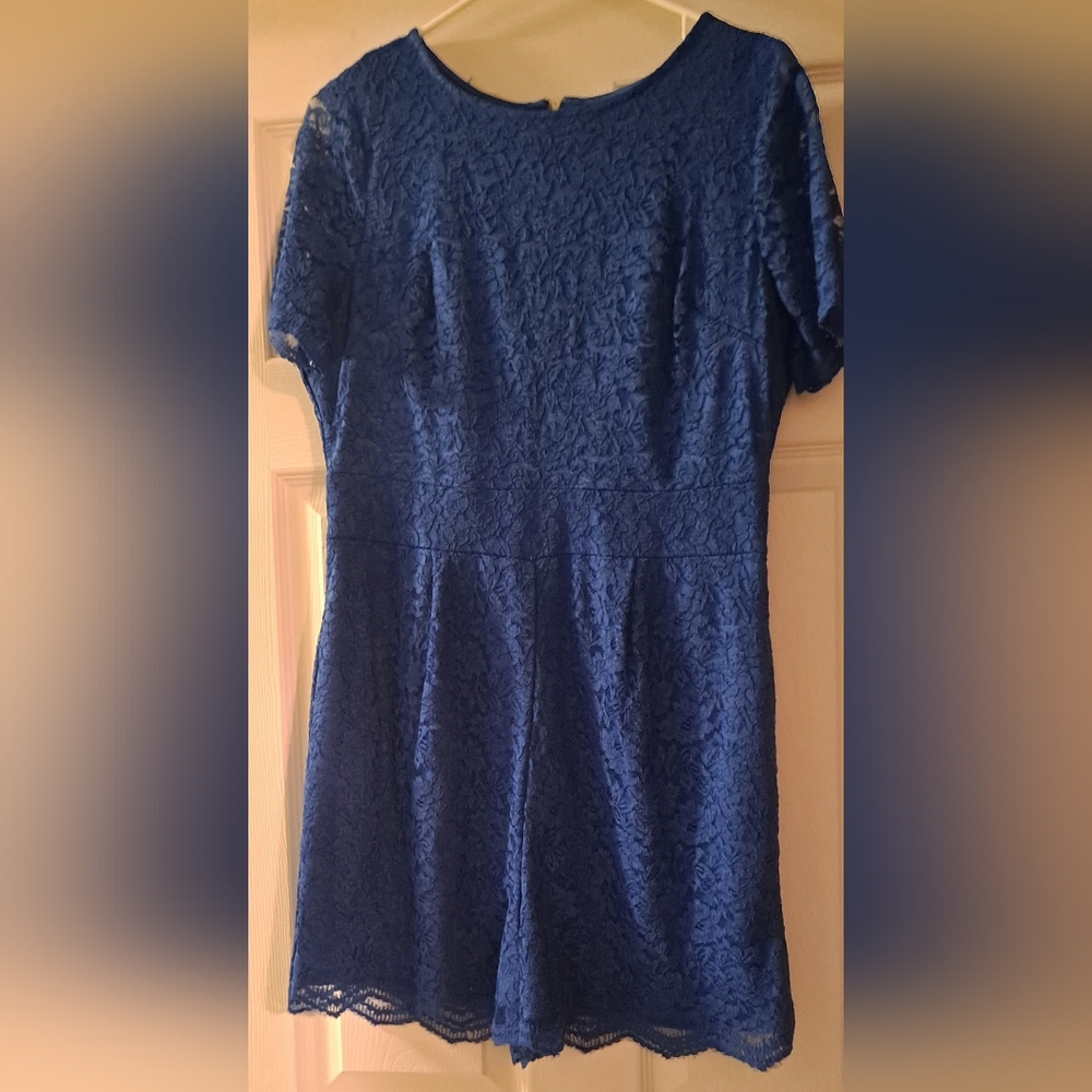 New York and Company Blue lace Rompa.